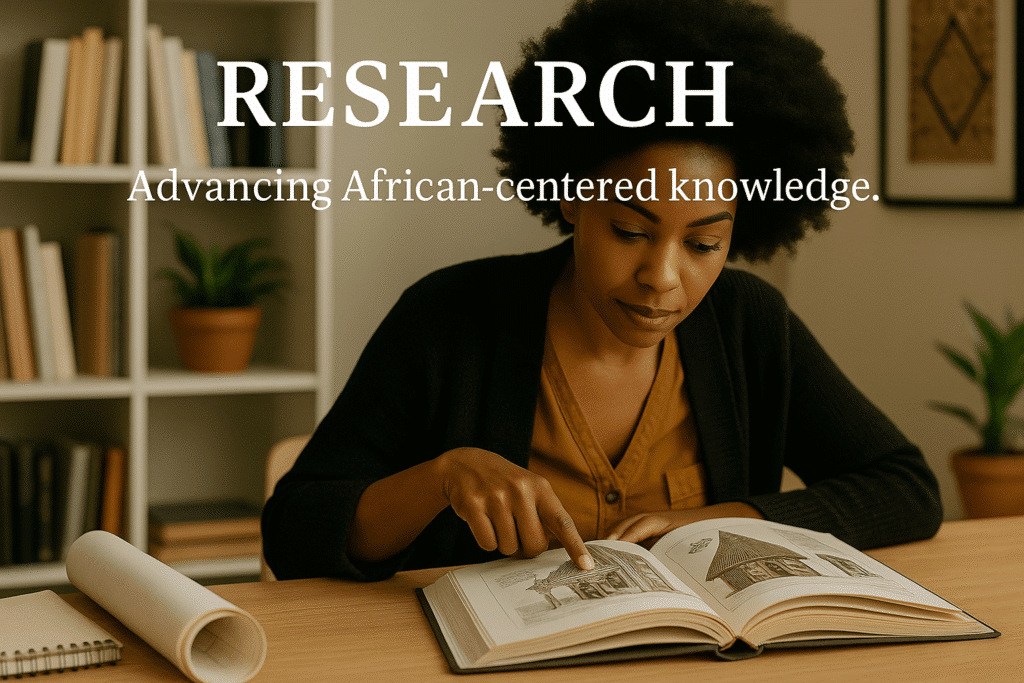 Research - Advancing African-Centered knowledge.